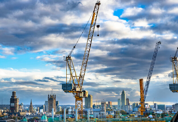 London construction site
